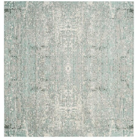 Safavieh 6 ft. 7 in. x 6 ft. 7 in. Square Mystique Power Loomed Area Rug Teal & Multi Color MYS971A-7SQ